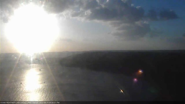 Lake Travis webcam, June 26, 2021 8:00 PM CT