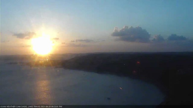 Lake Travis webcam, June 26, 2021 8:25 PM CT
