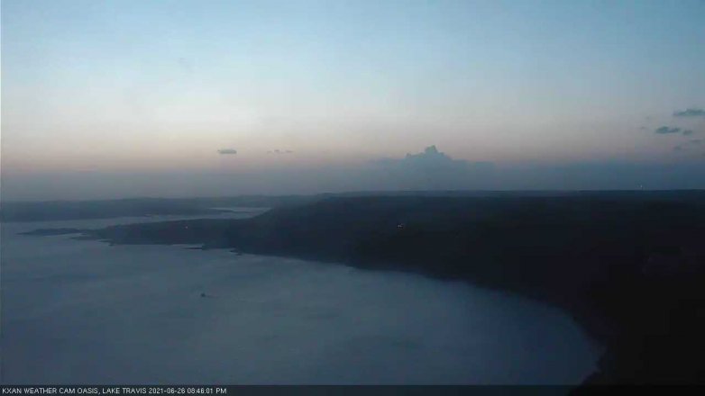Lake Travis webcam, June 26, 2021 8:45 PM CT
