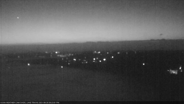 Lake Travis webcam, June 26, 2021 9:25 PM CT