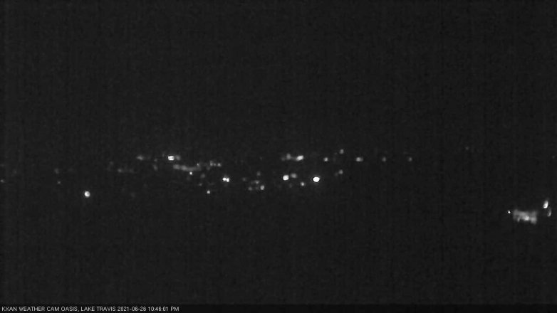 Lake Travis webcam, June 26, 2021 10:45 PM CT