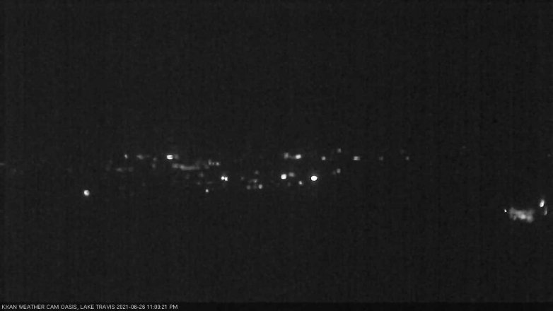 Lake Travis webcam, June 26, 2021 11:00 PM CT