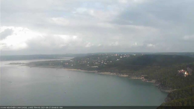 Lake Travis webcam, June 27, 2021 9:45 AM CT