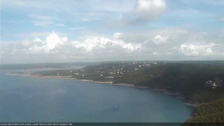 Lake Travis webcam, June 27, 2021 10:45 AM CT