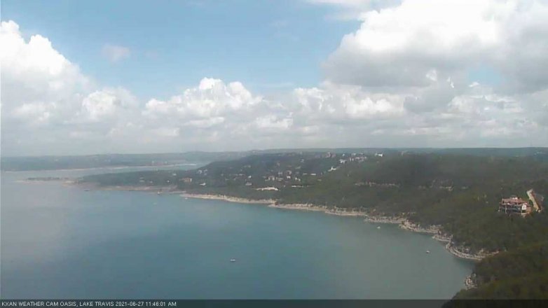 Lake Travis webcam, June 27, 2021 11:45 AM CT