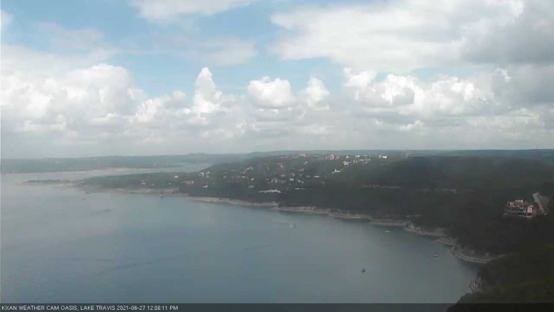 Lake Travis webcam, June 27, 2021 12:00 PM CT
