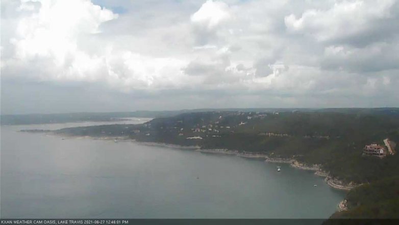Lake Travis webcam, June 27, 2021 12:45 PM CT