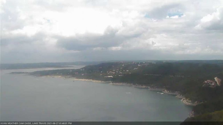 Lake Travis webcam, June 27, 2021 1:45 PM CT