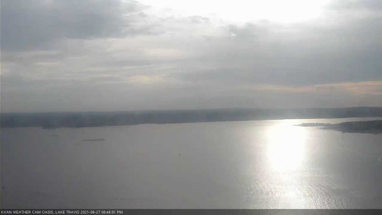 Lake Travis webcam, June 27, 2021 6:45 PM CT