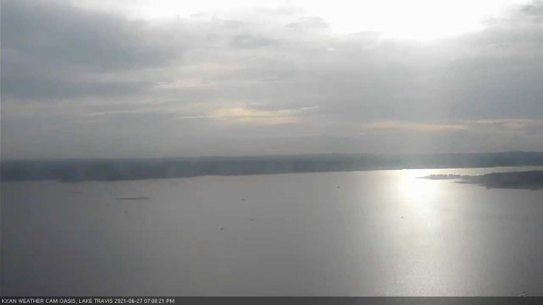 Lake Travis webcam, June 27, 2021 7:00 PM CT