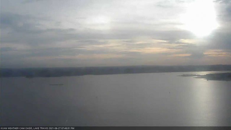 Lake Travis webcam, June 27, 2021 7:45 PM CT