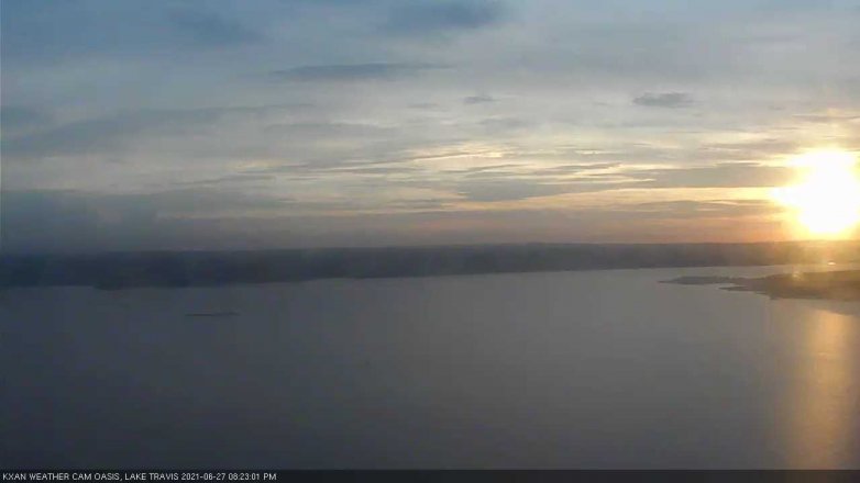 Lake Travis webcam, June 27, 2021 8:25 PM CT