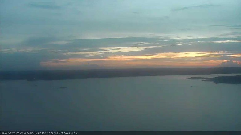 Lake Travis webcam, June 27, 2021 8:45 PM CT