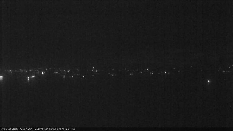Lake Travis webcam, June 27, 2021 9:45 PM CT