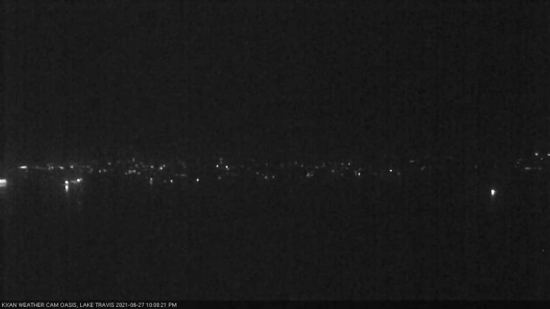 Lake Travis webcam, June 27, 2021 10:00 PM CT