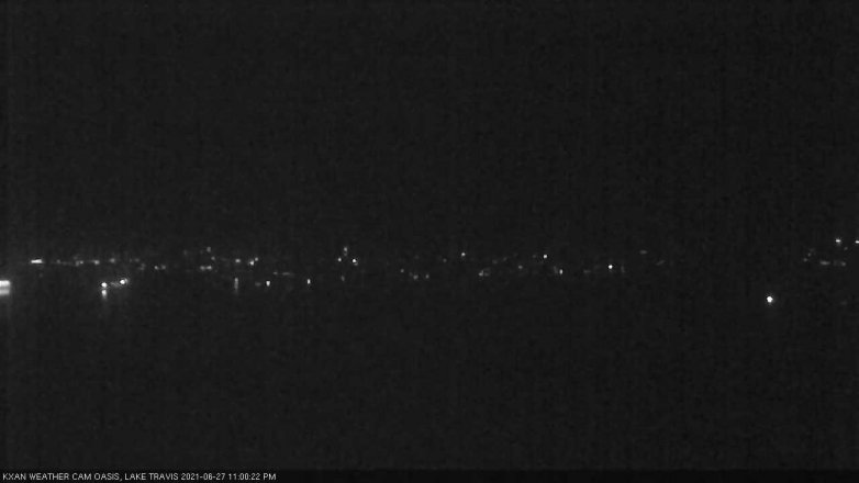 Lake Travis webcam, June 27, 2021 11:00 PM CT