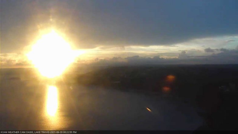 Lake Travis webcam, June 28, 2021 8:25 PM CT