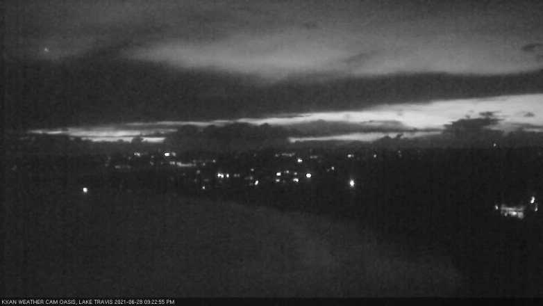 Lake Travis webcam, June 28, 2021 9:25 PM CT