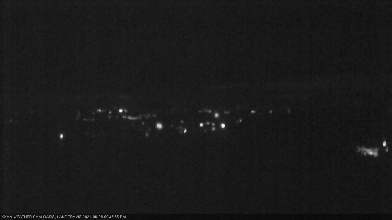 Lake Travis webcam, June 28, 2021 9:45 PM CT