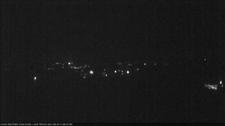 Lake Travis webcam, June 28, 2021 11:00 PM CT