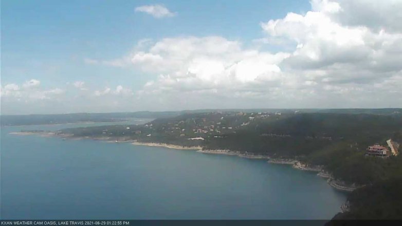 Lake Travis webcam, June 29, 2021 1:25 PM CT