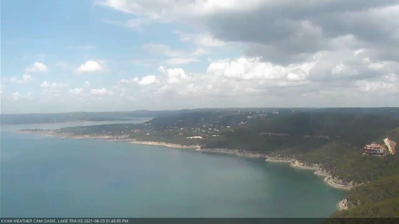 Lake Travis webcam, June 29, 2021 1:45 PM CT