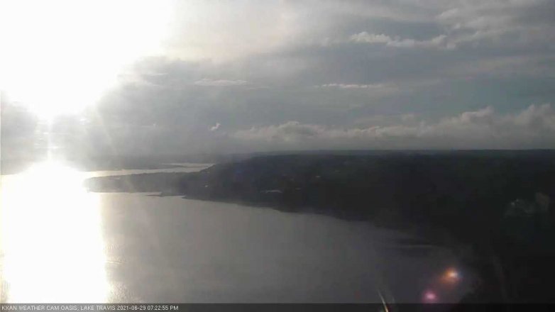 Lake Travis webcam, June 29, 2021 7:25 PM CT