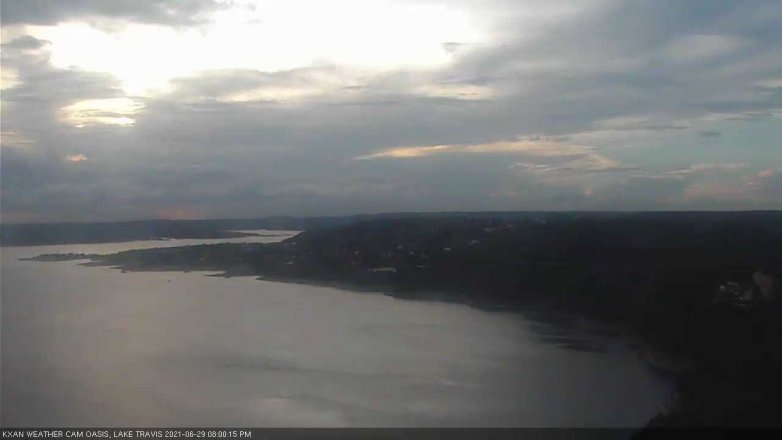 Lake Travis webcam, June 29, 2021 8:00 PM CT