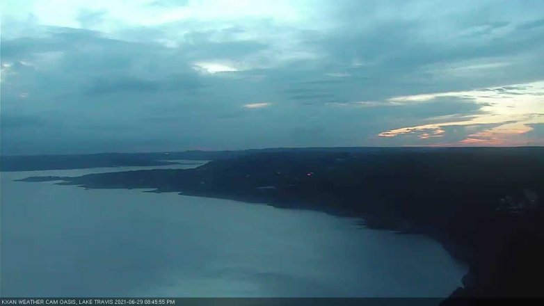 Lake Travis webcam, June 29, 2021 8:45 PM CT
