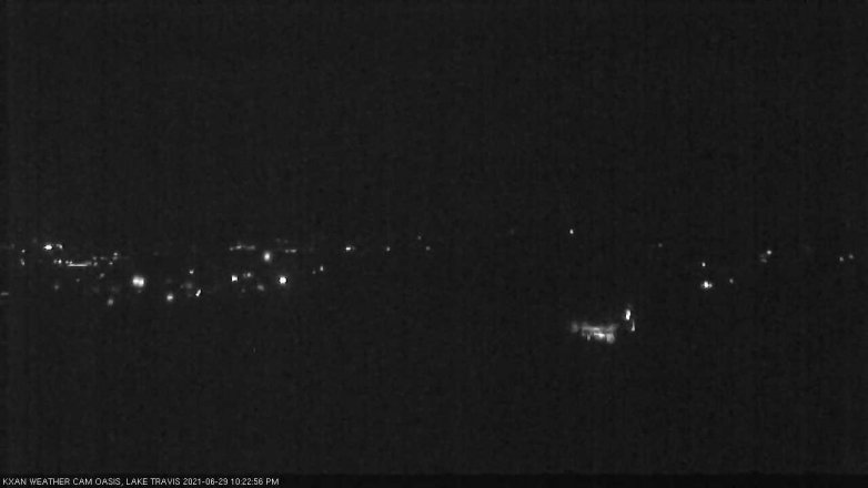 Lake Travis webcam, June 29, 2021 10:25 PM CT