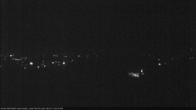 Lake Travis webcam, June 29, 2021 11:00 PM CT