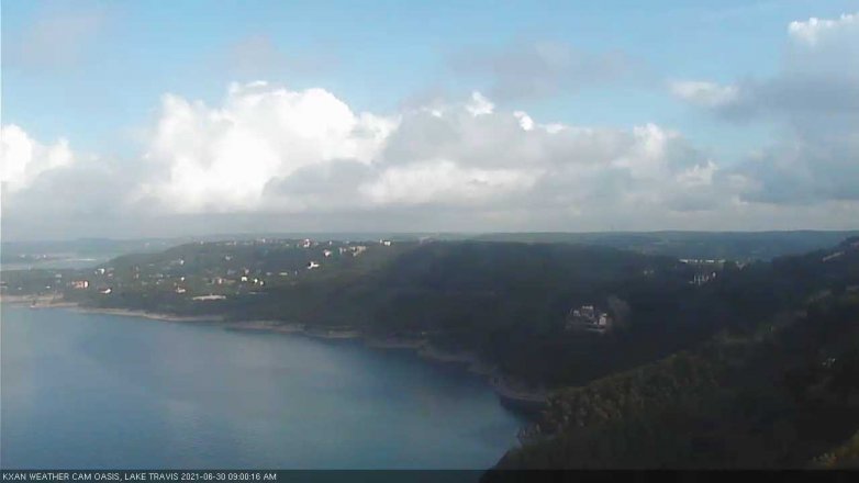 Lake Travis webcam, June 30, 2021 9:00 AM CT