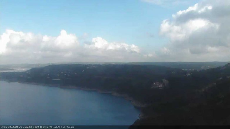 Lake Travis webcam, June 30, 2021 9:25 AM CT