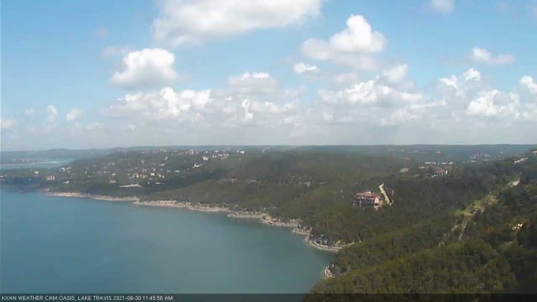 Lake Travis webcam, June 30, 2021 11:45 AM CT