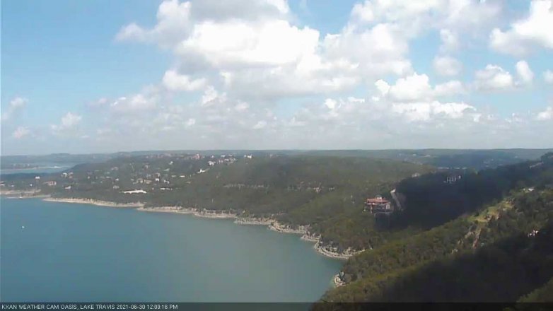 Lake Travis webcam, June 30, 2021 12:00 PM CT