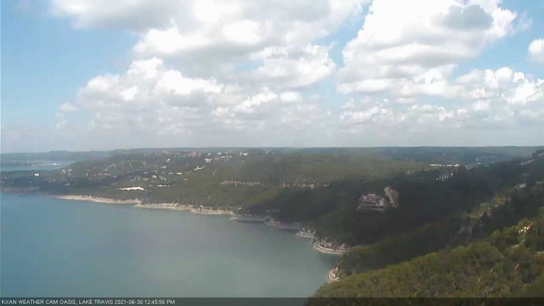 Lake Travis webcam, June 30, 2021 12:45 PM CT