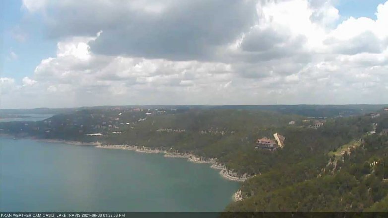 Lake Travis webcam, June 30, 2021 1:25 PM CT