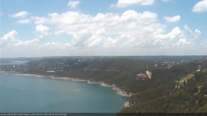 Lake Travis webcam, June 30, 2021 2:25 PM CT