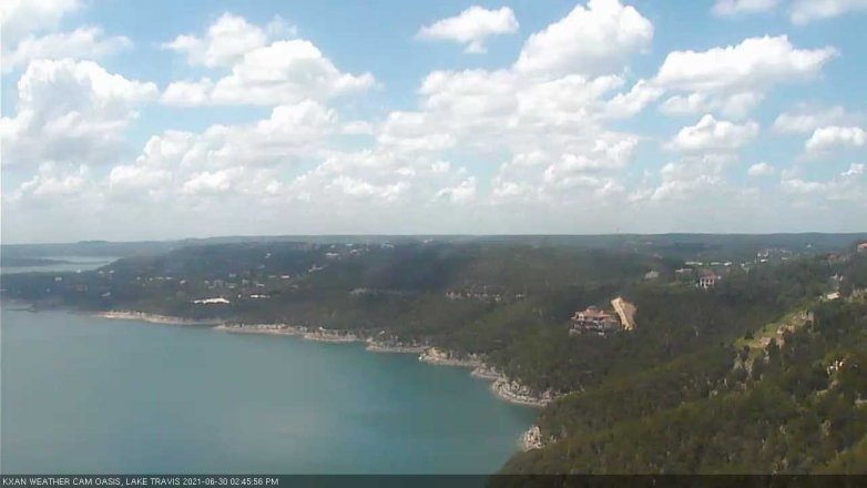 Lake Travis webcam, June 30, 2021 2:45 PM CT