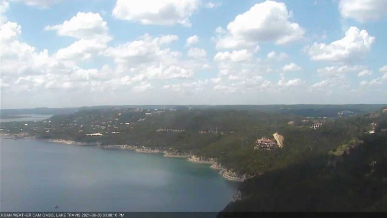 Lake Travis webcam, June 30, 2021 3:00 PM CT