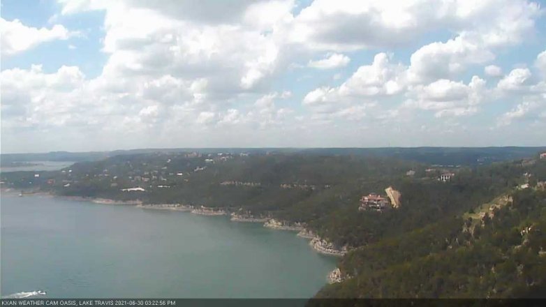 Lake Travis webcam, June 30, 2021 3:25 PM CT
