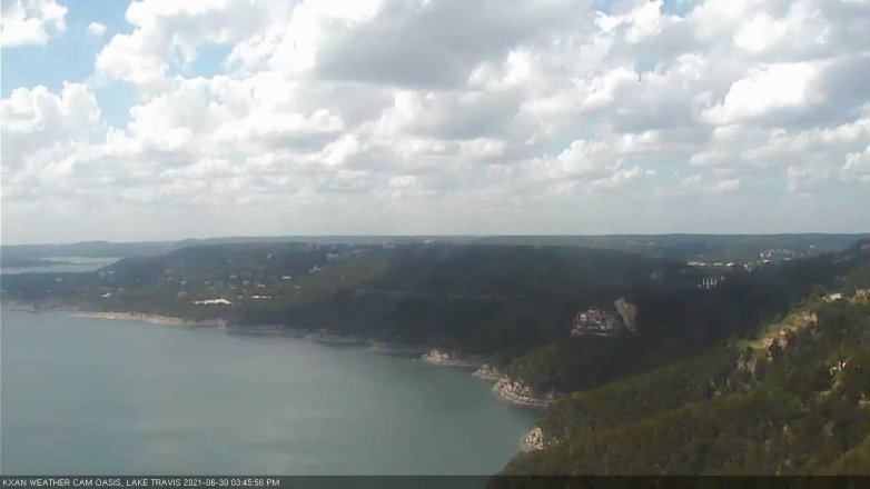 Lake Travis webcam, June 30, 2021 3:45 PM CT