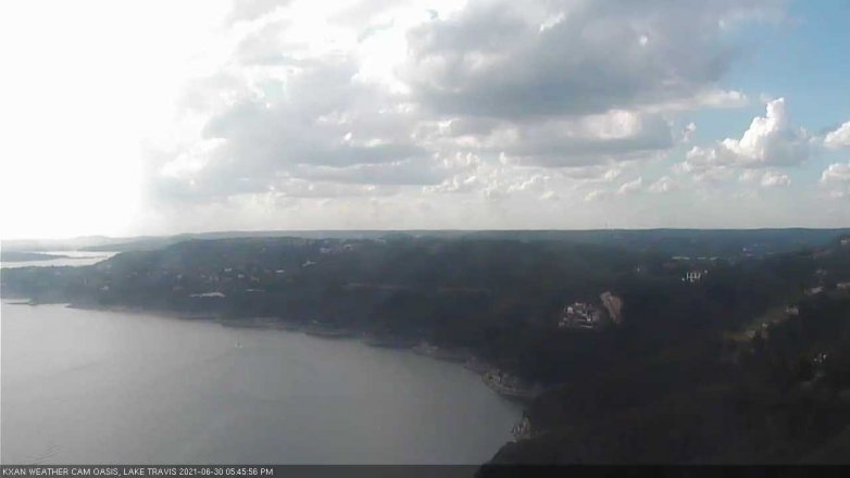 Lake Travis webcam, June 30, 2021 5:45 PM CT