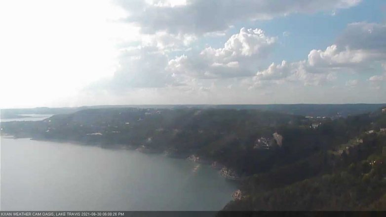 Lake Travis webcam, June 30, 2021 6:00 PM CT