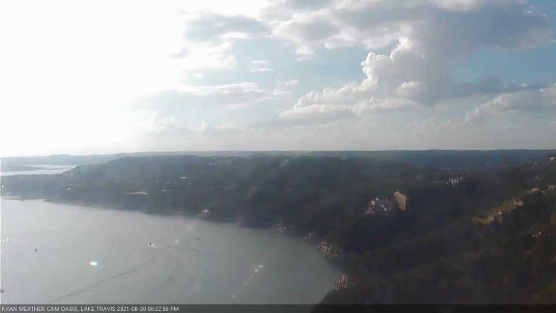 Lake Travis webcam, June 30, 2021 6:25 PM CT