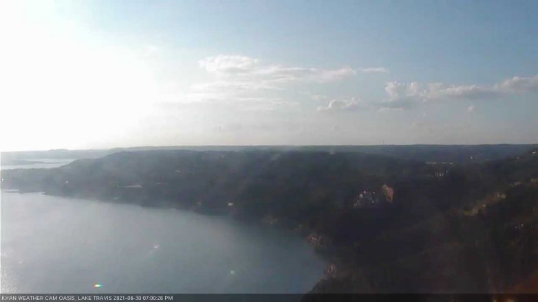 Lake Travis webcam, June 30, 2021 7:00 PM CT