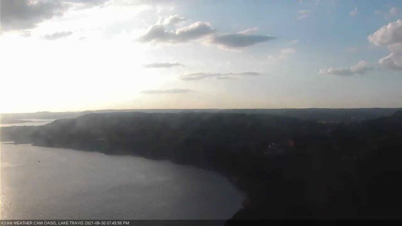 Lake Travis webcam, June 30, 2021 7:45 PM CT
