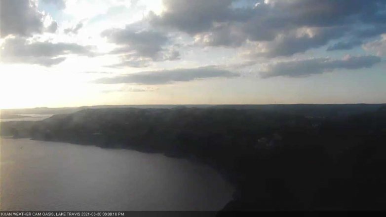 Lake Travis webcam, June 30, 2021 8:00 PM CT