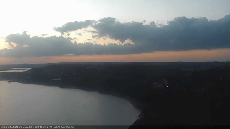 Lake Travis webcam, June 30, 2021 8:45 PM CT
