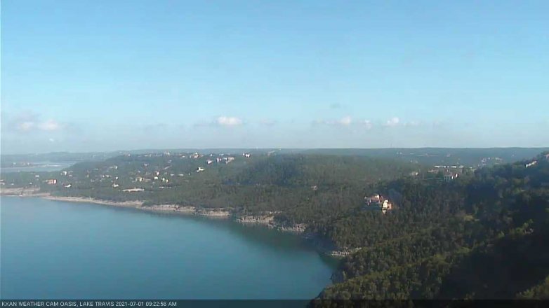 Lake Travis webcam, July 1, 2021 9:25 AM CT
